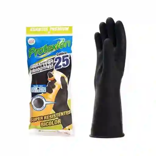 Protex Guantes Negro C-25 T-7