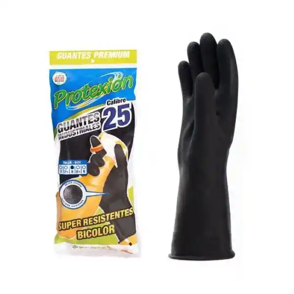 Protex Guantes Negro C-25 T-7