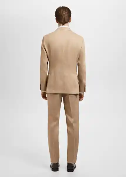Blazer Americana Amalfi Beige Talla 56 Hombre Mango