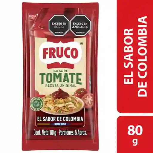 Salsa de Tomate Fruco sachet 80G x 12unidades