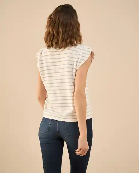 Camiseta Cannoli Crudo Claro Talla S 102G002 Esprit