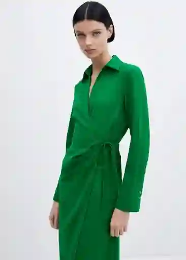 Vestido Bilma6 Verde Talla M Mujer Mango