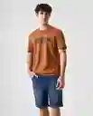 Camiseta Hombre Café Talla M 842G001_CAF181154 Americanino