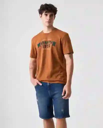 Camiseta Hombre Café Talla M 842G001_CAF181154 Americanino