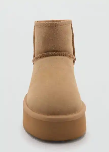 Botines Amelie Camel Talla 39 Niñas Mango