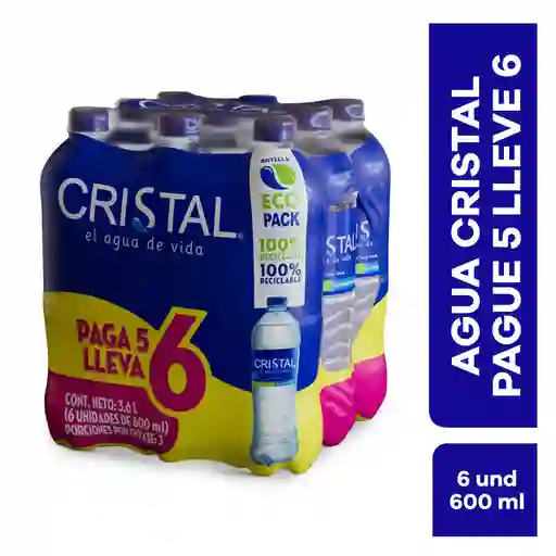 Cristal Pack Agua Natural sin Gas