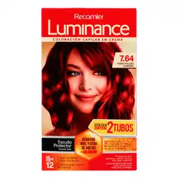 Bio Luminance Tinte Capilar Ru Rojizo Cobrizo X 2 Unidades