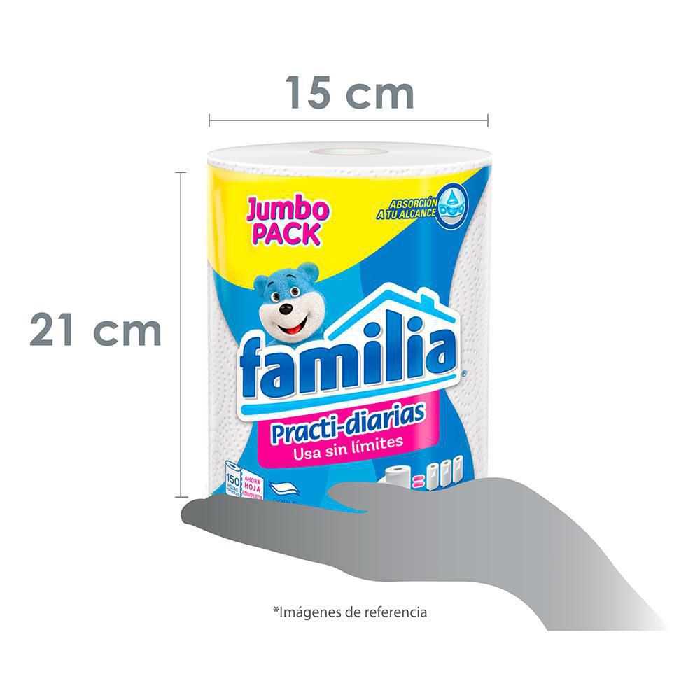 Toallas de cocina desechables Familia Green x135und - Tiendas Jumbo