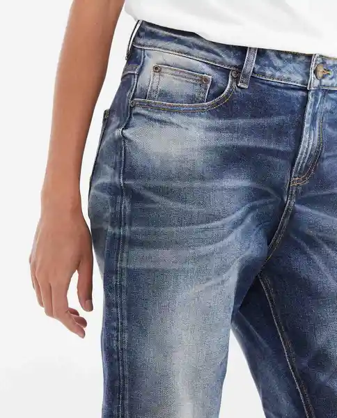 Jean Boyfit Herit Femenino Azul Oscuro Talla 10 Chevignon