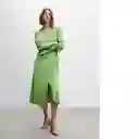 Vestido Colette Verde Talla 18 Mujer Mango