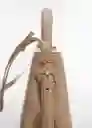 Bolso M Luciam Taupe Talla 99 Mujer Mango