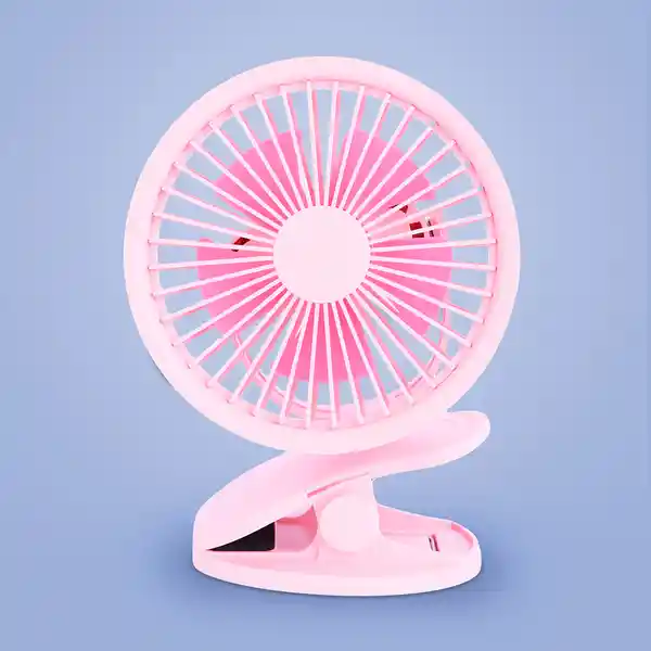 Ventilador de Escritorio Mini Con Clip Rosa Miniso