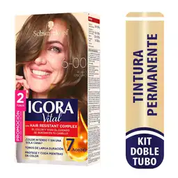 Igora Vital Tinte Permanente Tono 6-00 Rubio Oscuro