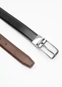 Cinturón Emili Negro Talla 90 Hombre Mango