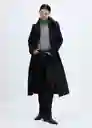 Abrigo Trench Chicago Negro Talla M Mujer Mango