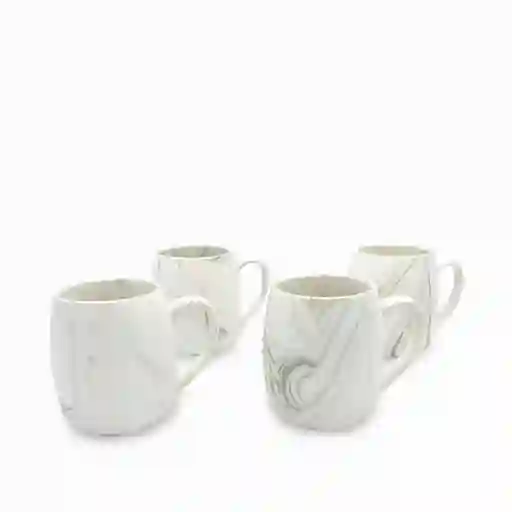 Set Mug Mármol Cuarcita 500 mL Ambiente Gourmet