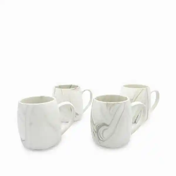 Set Mug Mármol Cuarcita 500 mL Ambiente Gourmet