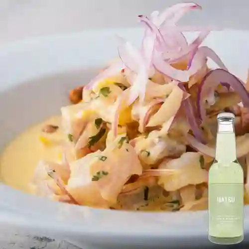 Combo Ceviche de Mariscos +Hatsu Sandia&Albahaca 300ml