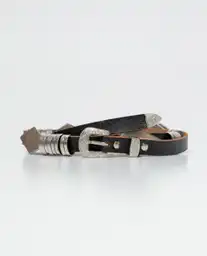 Cinturón Western Negro Sombrío Ultraoscuro Talla M Chevignon