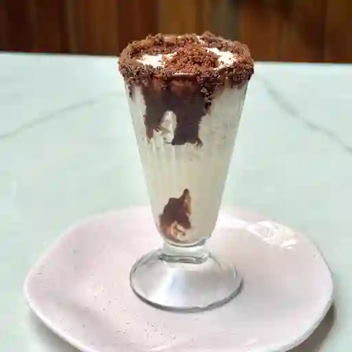 Malteada de brownie de nutella