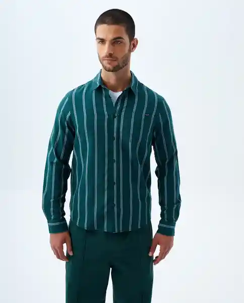 Camisa Hombre Verde Talla S 819f502 Americanino