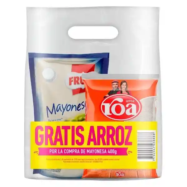 Fruco Mayonesa + Roa Arroz Gratis