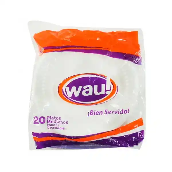 Wau! Plato Desechable Carpak Mediano