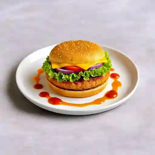 Hamburguesa Carne Y Pollo