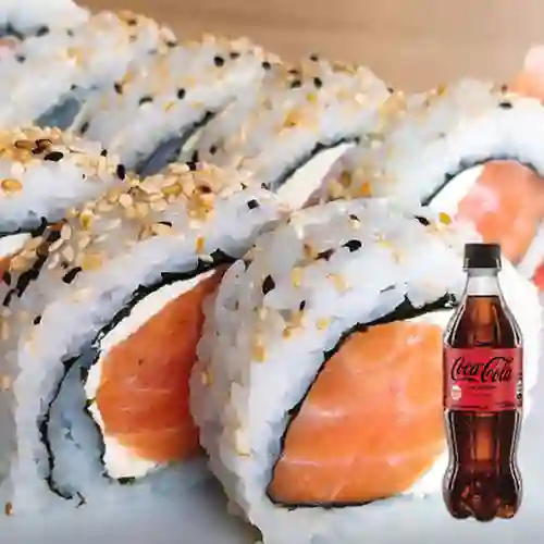 Combo Philadelphia Roll + Coca Cola Sin Azúcar 600ML