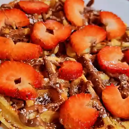 Waffle con Crema de Avellanas