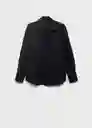 Camisa Samari Negro Talla M Mujer Mango