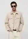 Chaqueta Cazadora Ryan Beige Talla L Hombre Mango