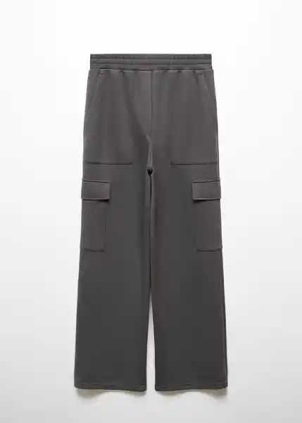 Pantalón Bremo Antracita Talla 18 Mujer Mango