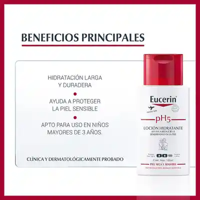 Eucerin Loción Hidratante pH5 para Piel Seca y Sensible