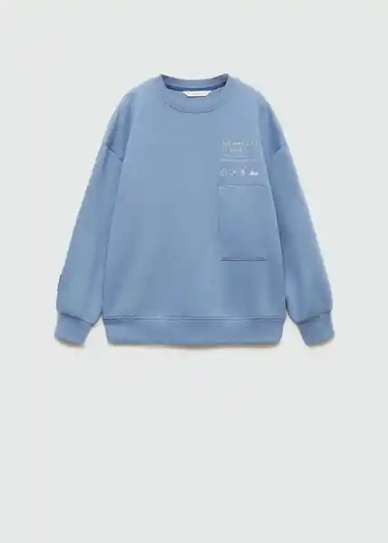 Sudadera Elements Azul Talla 08 Niños Mango