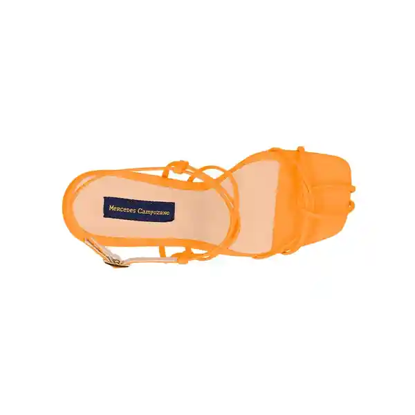 Sandalias Tacón Praia Naranja Talla 40