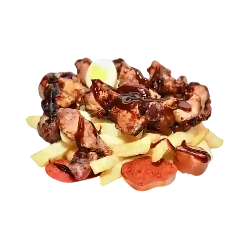 Salchipapa de Costilla