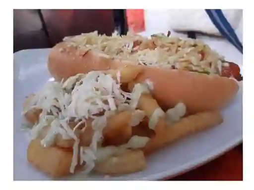 Perro Sencillo ,Gaseosa y Papas