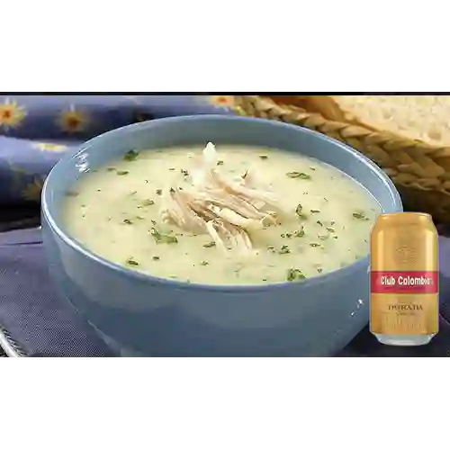 Combo Crema de Pollo 16oz + Club Col. Dorada 330ml