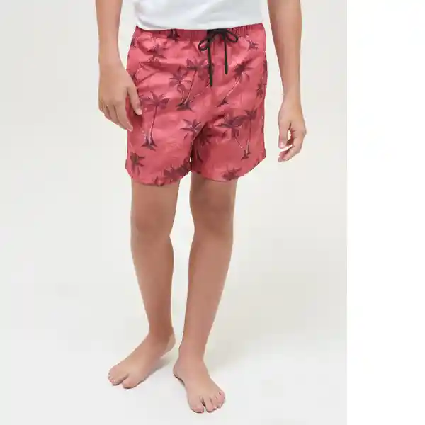 Short Swimwear Print Niño Rojo Talla 6 Chevignon