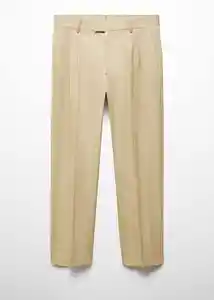 Pantalón Noto Beige Talla 44 Hombre Mango