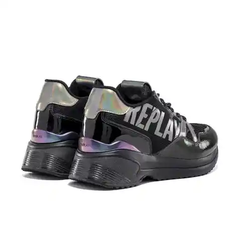 Replay Tenis Sneaker Para Mujer Negro Talla 40