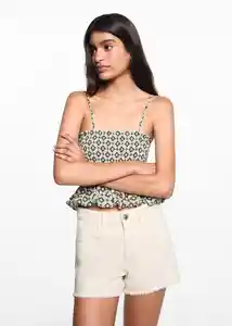 Short Mini Beige Talla 20 Niñas Mango