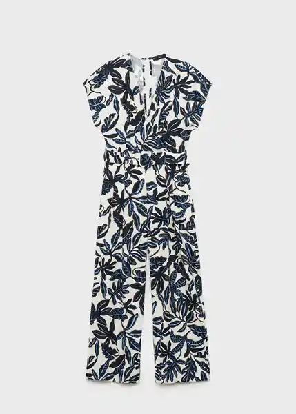 Enterizo Mono Merci Azul Talla M Mujer Mango
