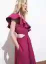 Vestido Cuty Fucsia Talla S Mujer Mango