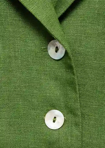 Camisa Mia-W Verde Talla XS Mujer Mango