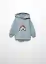 Sudadera Pawfire Niños Azul Talla 67 Mango