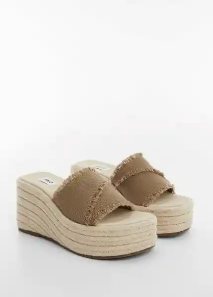 Sandalias Marthaa Coffee Talla 38 Niñas Mango