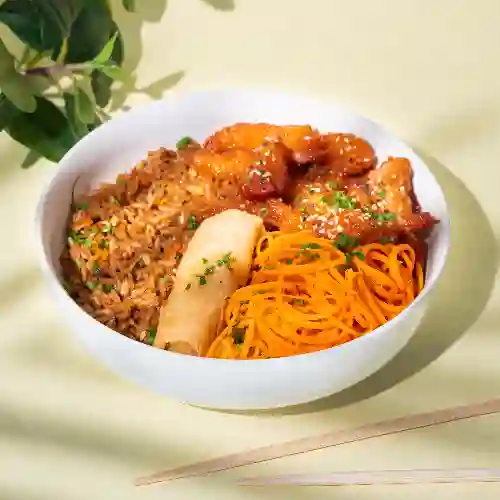 Bowl Arroz Camarones Agridulces