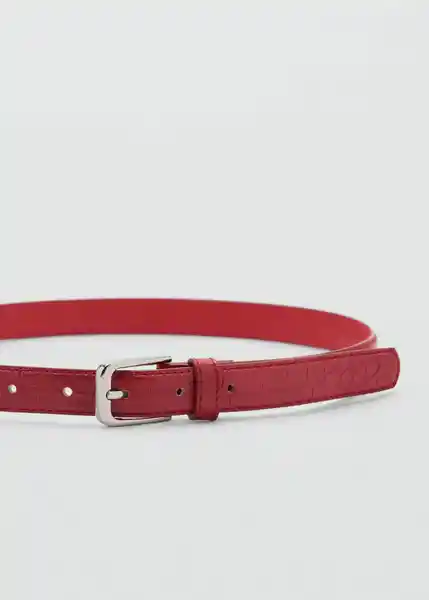 Cinturón Mirta Rojo Talla S Mujer Mango